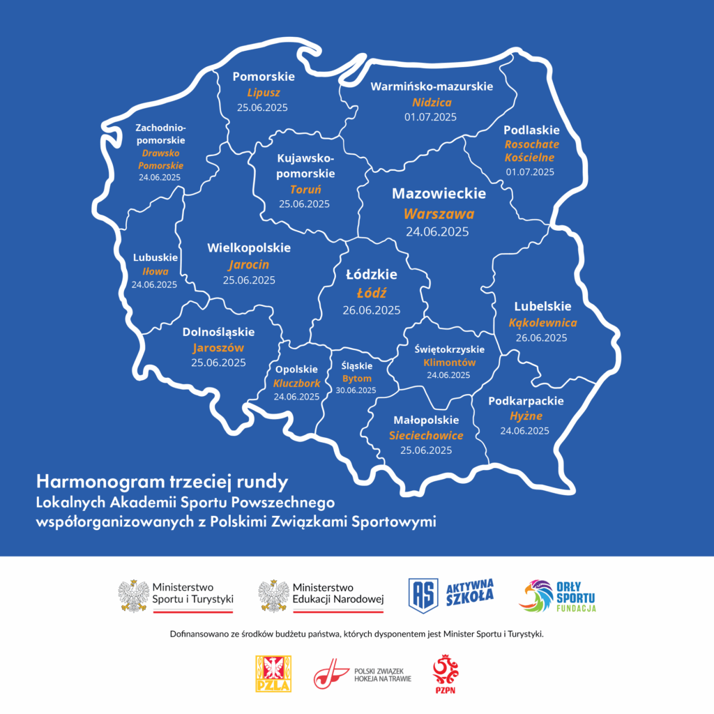 Zapraszamy na 3 rundę Lokalnych Akademii Sportu Powszechnego