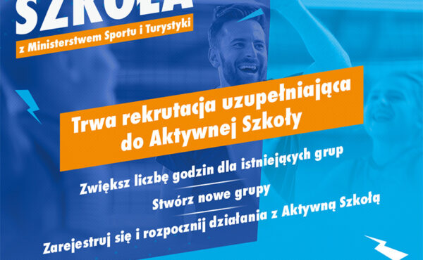 Trwa rekrutacja uzupełniająca do programu Aktywna Szkoła